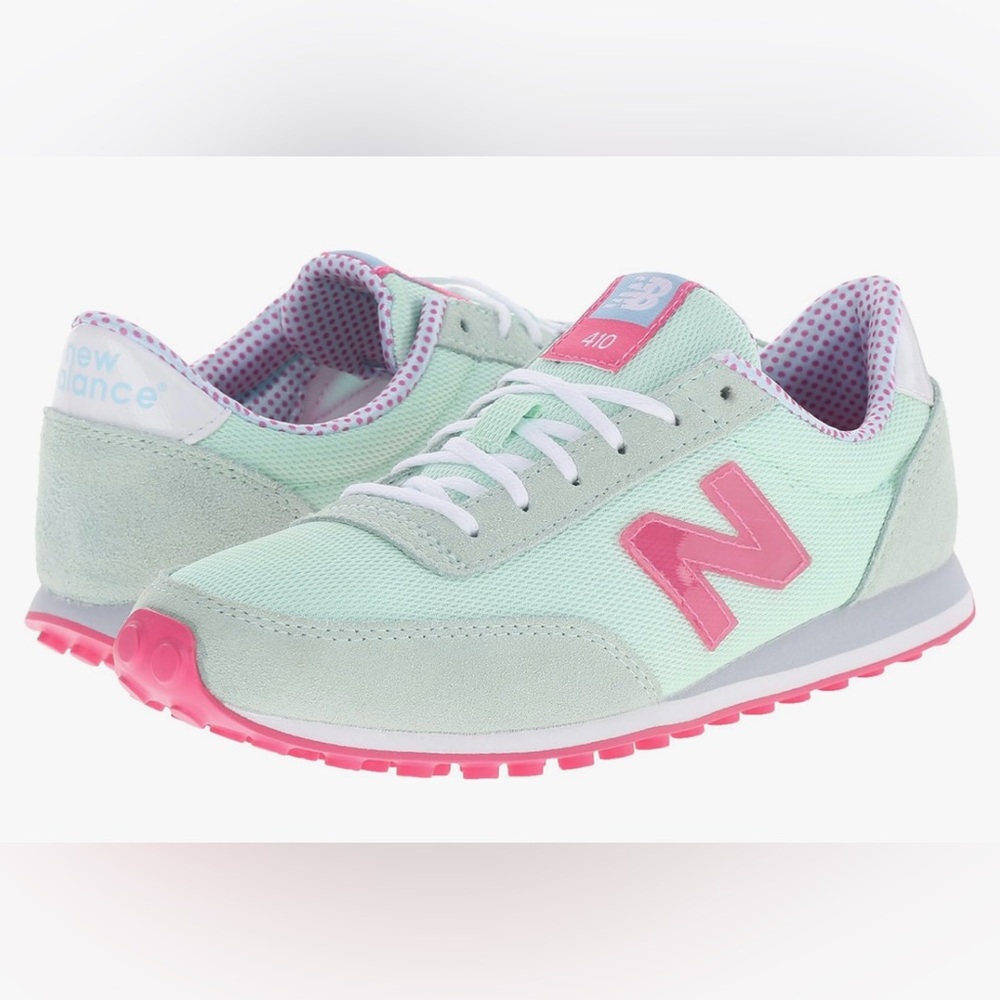 NWT New Balance 410 sneakers - Seafoam + Flamingo - Sz 6